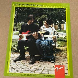 Joey Mazzola of Sponge - Fender Guitars - Stratocaster - 1996 Print Ad